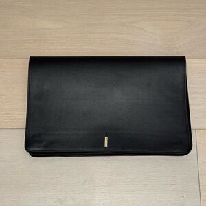 Mark & Graham Essential Leather Laptop Envelope - Black